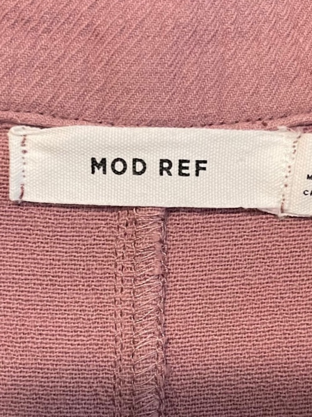 Mod Ref Mauve Button-Front Short Utility Romper - Picture 5 of 5
